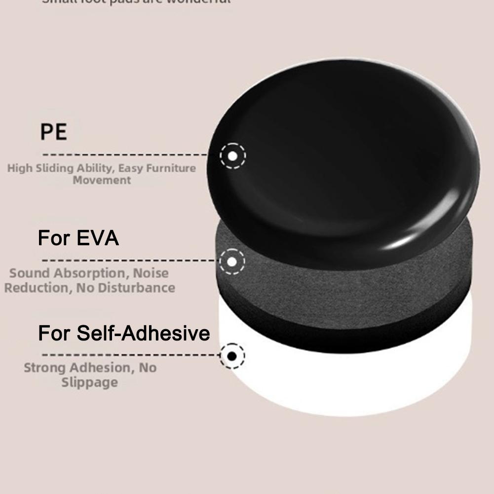 28pcs 22/28/32/38mm Self-Adhesive Furniture Pads Noise Reduction Pads Scratch-Resistant For Home Furniture