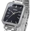 Casio Casio Standard Cheap Casio Women's Brass Metal Watch Silver Black LTP-V009D-1E