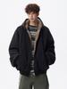 Herren American Style Kapuzen Adler Plüsch Baumwolljacke - Winter Retro Trend, Dick Warm & Lockerer Schnitt