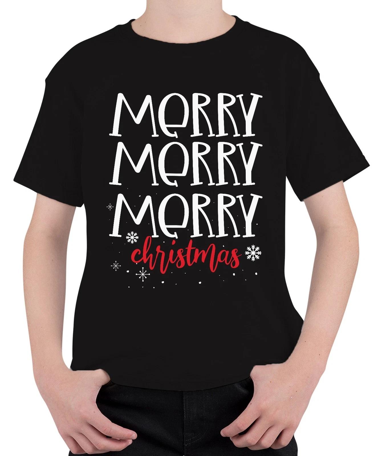 Merry Merry Merry Christmas - Weihnachten Weihnachtsgeschenk Christmas Unisex Ki XS