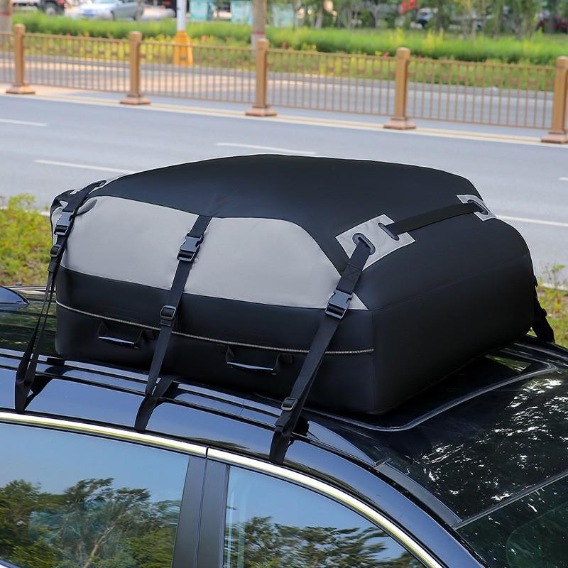 3000g Waterproof Roof Top Cargo Bag SUV Car Trunk Storage Oxford Fabric Universal Fit Tie-Down Mounting
