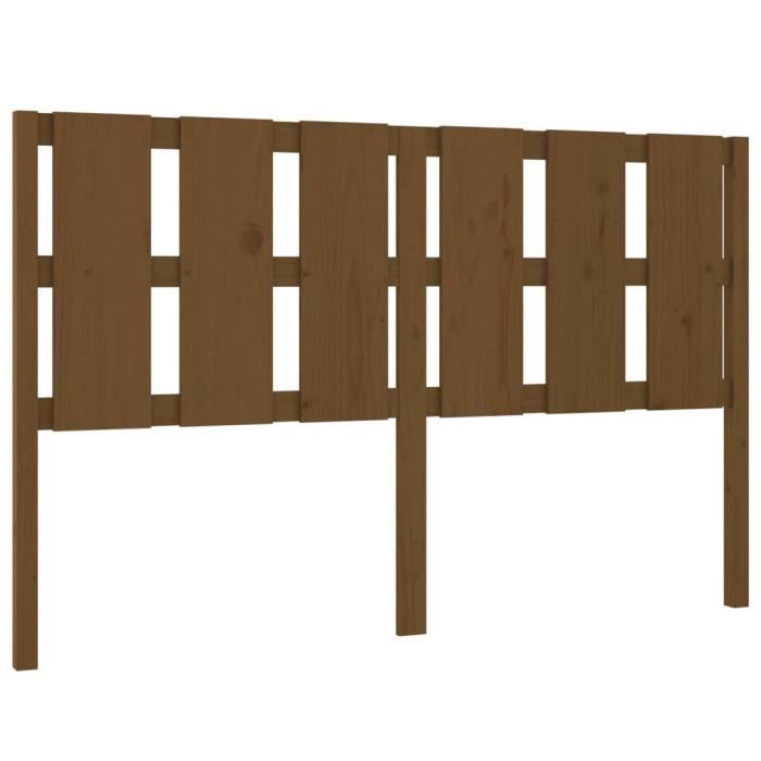 VidaXL Headboard Honey Brown 155.5x4x100 Cm Solid Pine Wood 817998