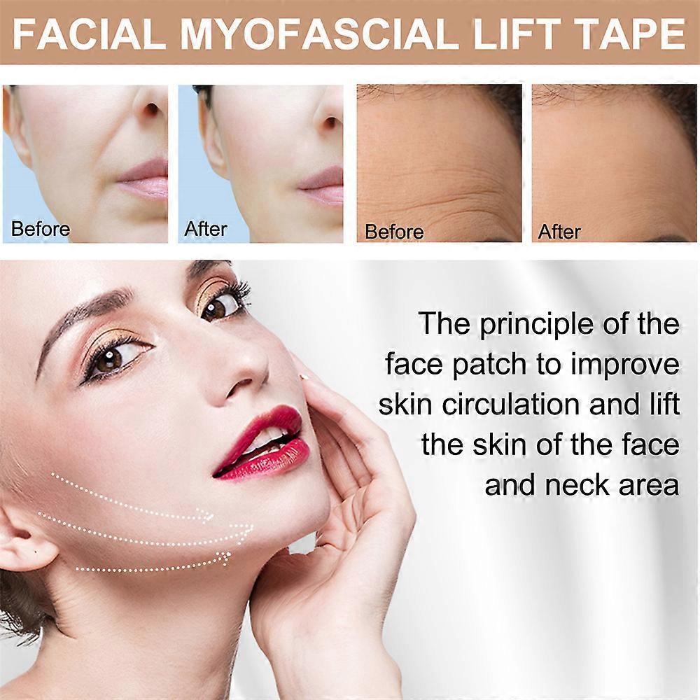 Anti-Wrinkle Sticker Pad, Facial Lift Up Tape for Forehead & Frown Lines, Reusable Skin Tightening Patch Kit