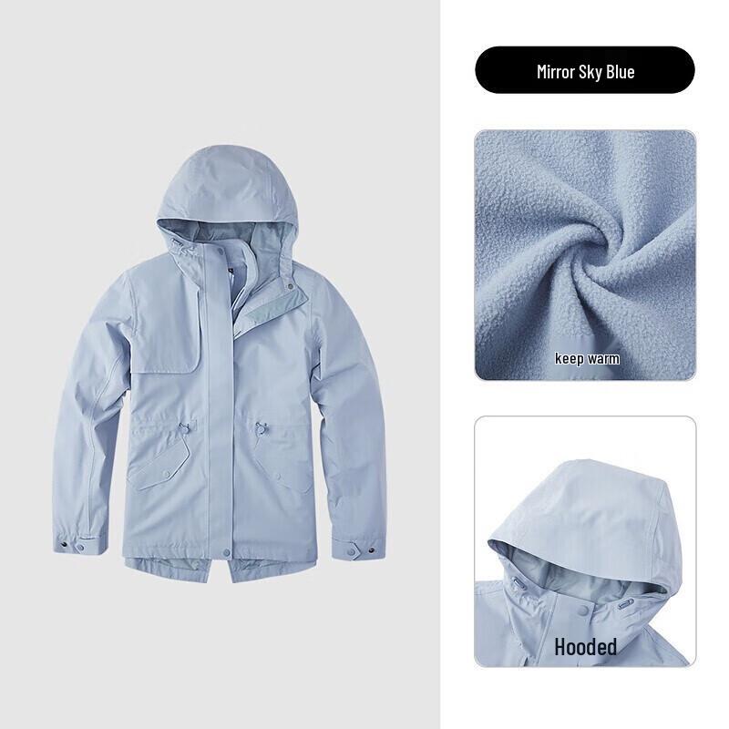 TOREAD Women's 3-in-1 Hooded Fleece-Lined Outdoor Jacket