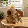 Children Mini Knapsack Bag Funny Girl Anime Crossbody Bag Soft Girl Small Backpack Plush Capybara School Bag for Girls Children