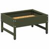 Bird Feeder Olive Green 34 X 26 X 16 Cm Cold Rolled Steel