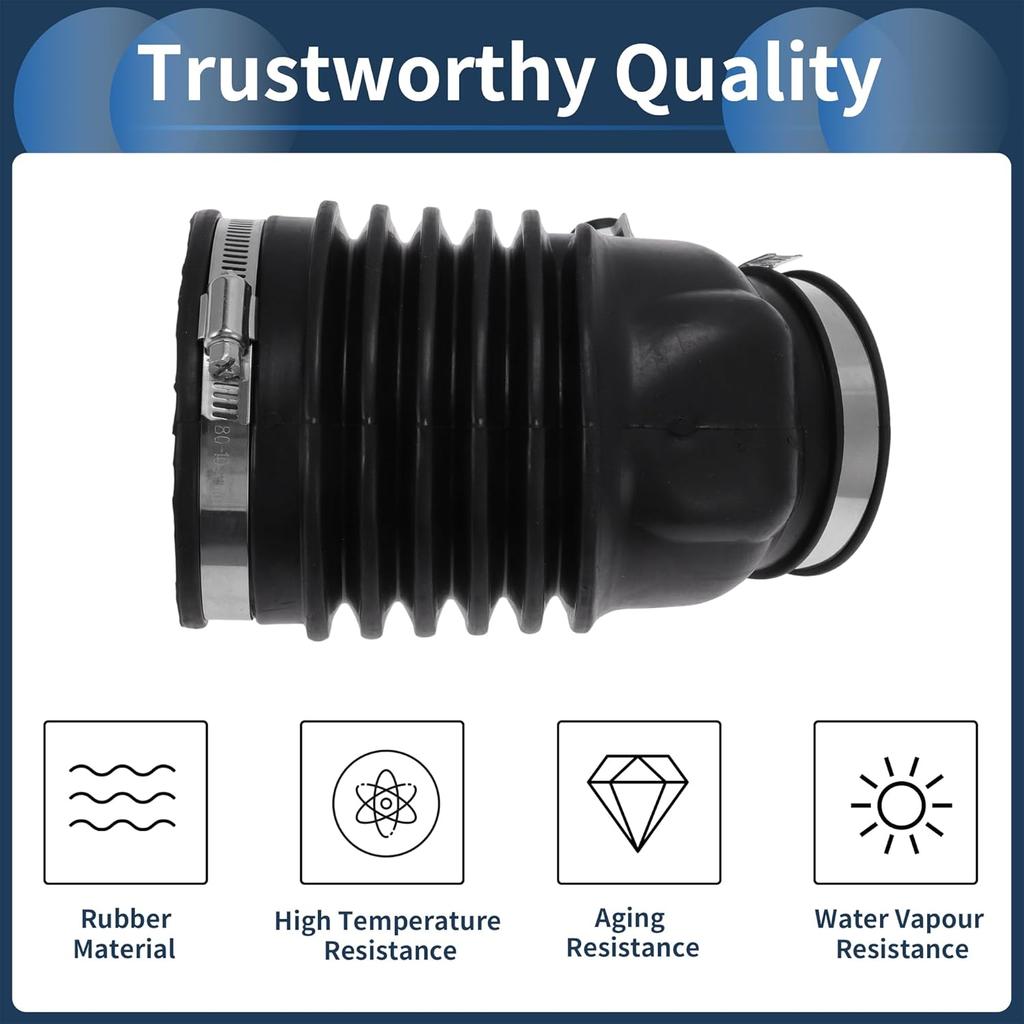 Engine Air Intake Hose for Honda for Acura RDX 3.5L 2013-2018 Air Intake Duct No.17228R8AA00 Rubber 1 Pc Clamp