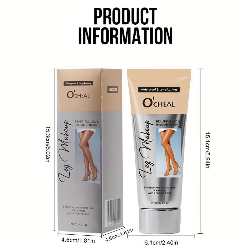 OCHEAL 100ml Beauty Leg Cream Makeup Body Coverage Long-lasting Waterproof Concealer Skin Tone Wheat Tan Brown Liquid Foundation