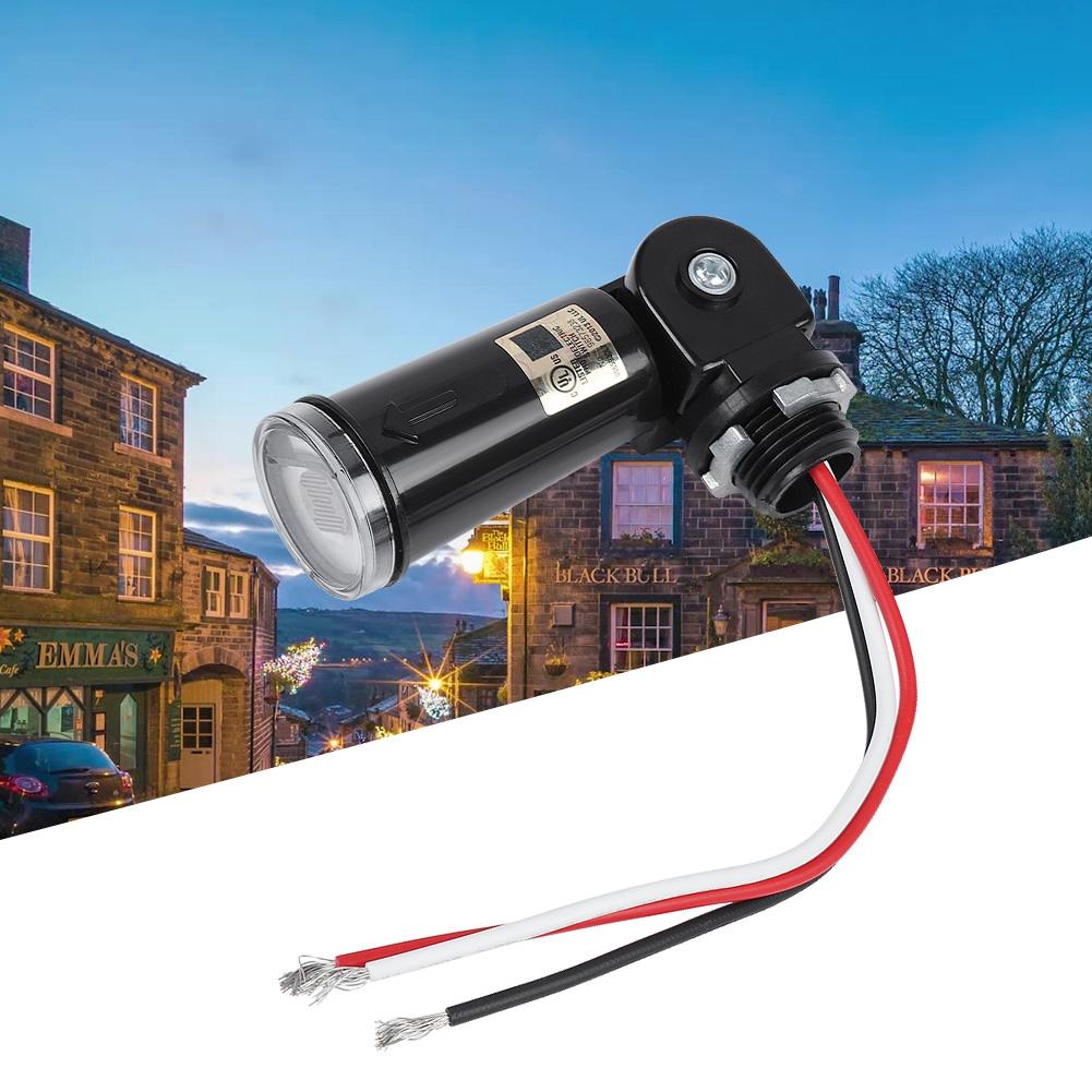120V LED Light Sensor Control Automatic On Off Photoelectric Switch for Outdoor Light Fixtures