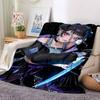 1pc KPop Flannel Throw Blanket HD Printed Lightweight Soft Warm All Season Blanket for Sofa, Bed, Travel, Camping Machine Washable