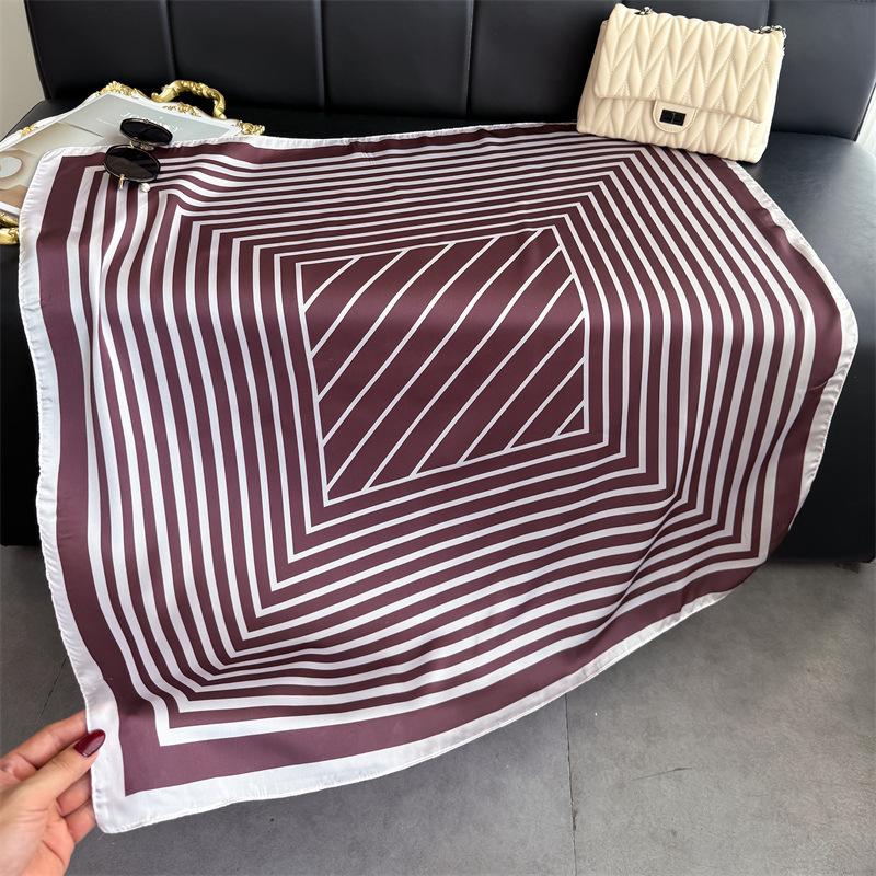 European retro knot simulation silk high-end large square scarf silk scarf printed shawl scarf sunscreen scarf headscarf scarf