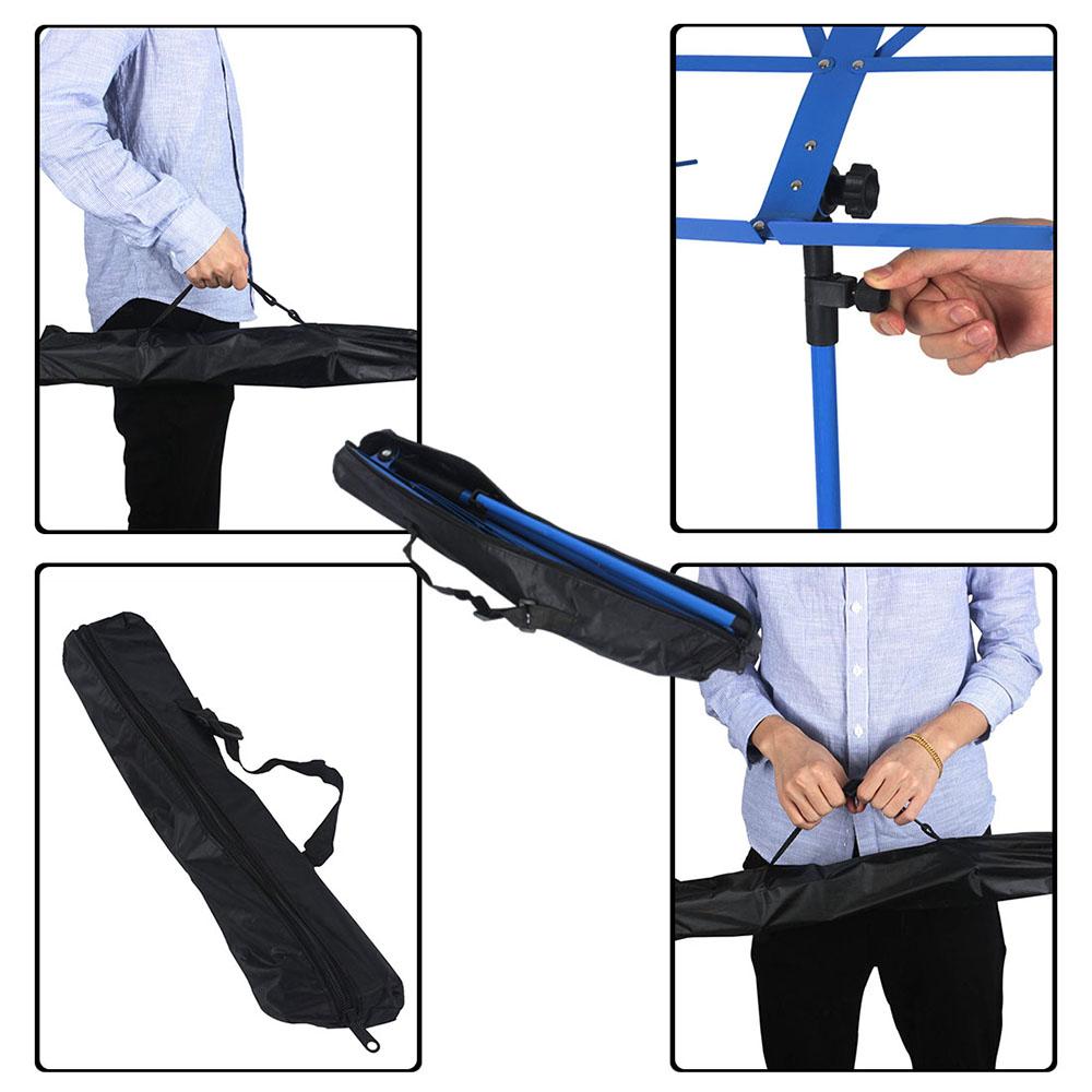 Foldable Music Sheet Tripod Stand Stainless Steel Desktop Music Stand Adjustable Holder With Bag Musical Instrument Accessories
