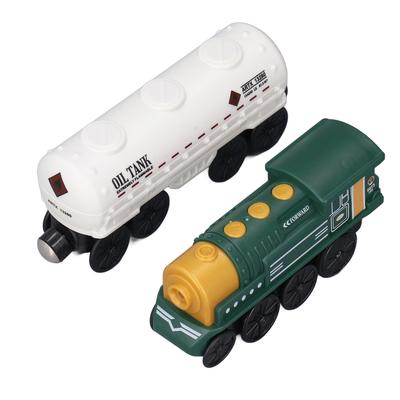 Battery Operated Action Locomotive Toy Vintage Magnetic Connection Powerful Engine Train Set for