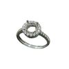 6.2mm Round Inlay CZ Diamond Ring Setting - High-End DIY Jewelry Accessory