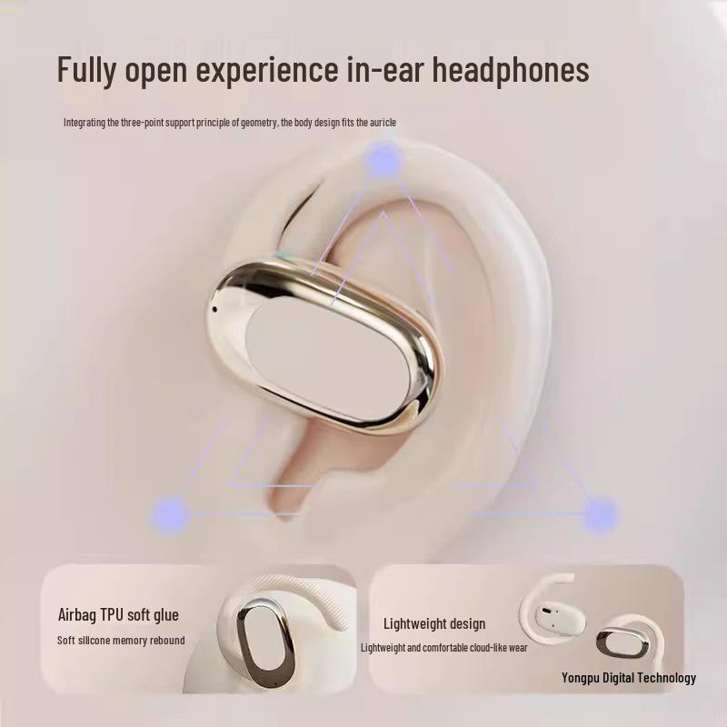 2025 Bluetooth Bone Conduction Over-Ear Wireless Sports Headphones with Long Battery Life