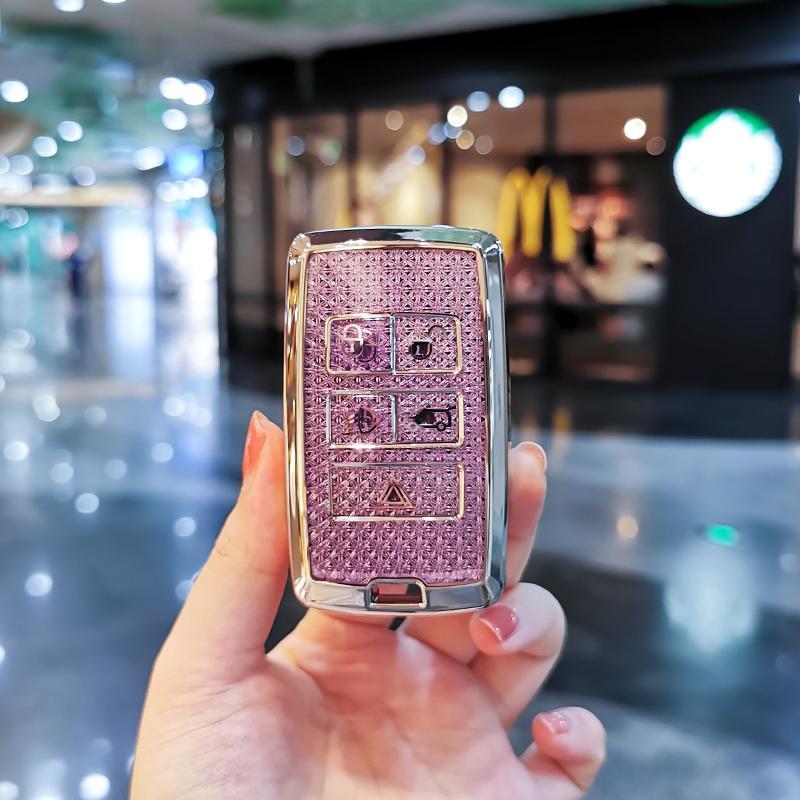 

Car Key Case Cover Shell for Land Rover Range Rover Evoque L Defender Freelander2 Velar Discovery Sport5/4 Car Key Bag Car Keys