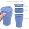 Silicone Collapsible Cups with Lid with Lid Portable Travel Tumbler Folding Coffee Cup  Kitchen