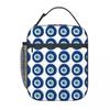 Watercolor Evil Eye Nazar Painting Insulated Lunch Bag for Women Kids Portable Food Boxes Thermal Lunch Box Tote