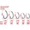20pcs/pack #2 #4 #6 #8 Telflon Coated Needle Sharp Curve Carp Fishing Hooks High Quality Matt Black Pop Up Carp Hook