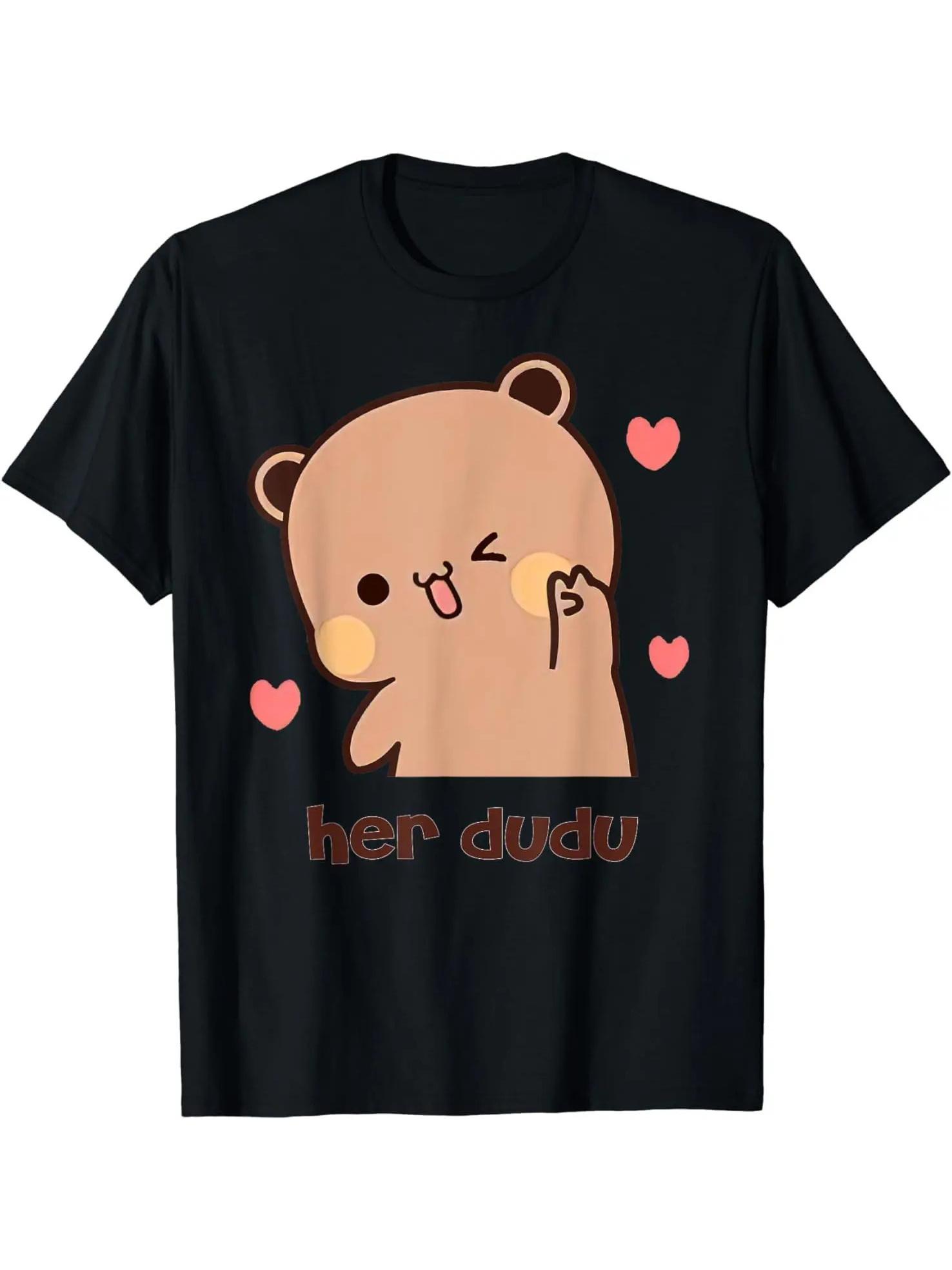 Lujiu Her Dudu Bubu And Dudu Casual Playera T-Shirt - Black XS