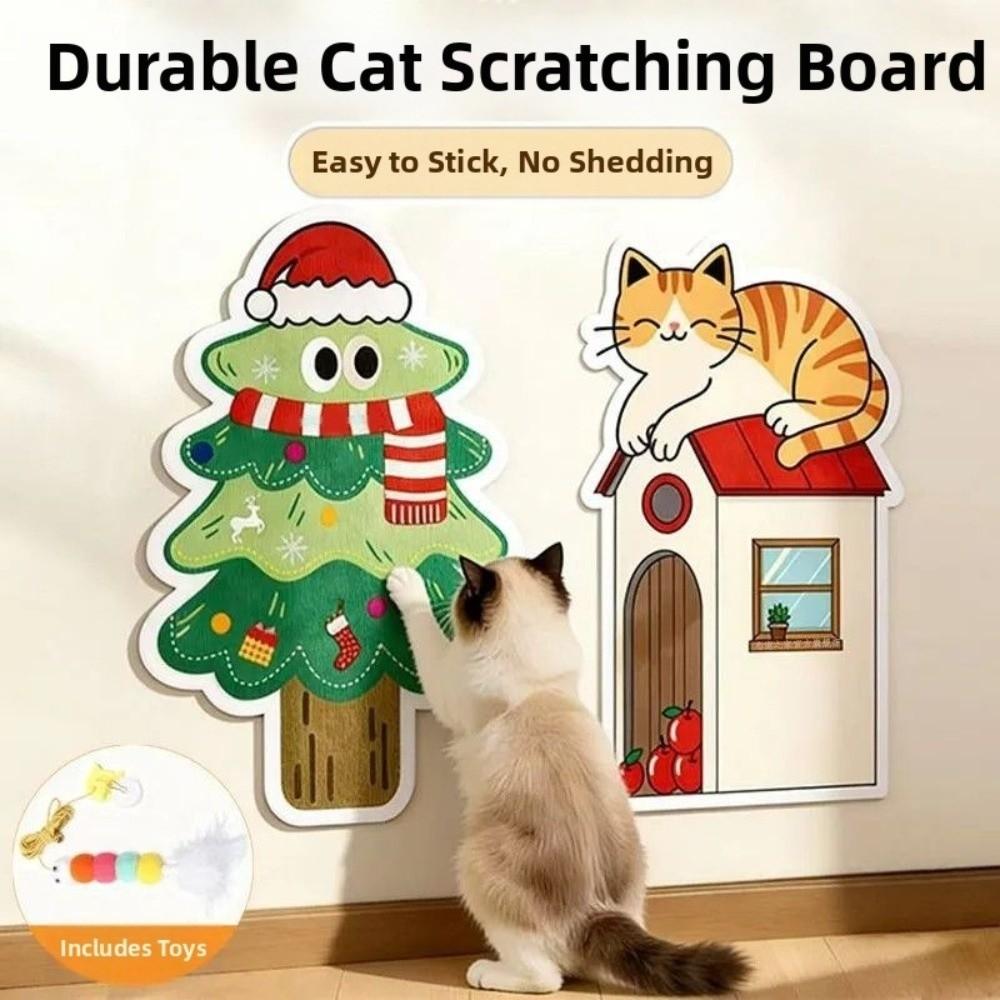 Non-Slip Backing Wall Scratching Mat Wall Mount Furniture Protector New Cat Scratcher Pad Home Use