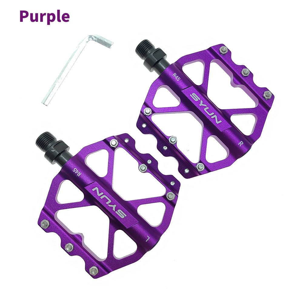 SYUN Colors Bicycle pedal ultra light 3 sealed bearings 9/16 aluminum alloy mountain bike pedals MTB road bike Parts accessories