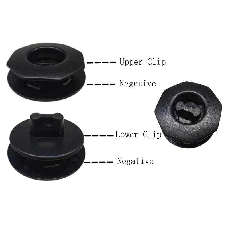 4 szt./partia Samochodowa podkładka pod stopy Klamra mocująca Mocowana Dwuwarstwowa Zdejmowane Dywaniki samochodowe Plastikowa klamra pokrętła Dla Volkswagen Buick Toyota