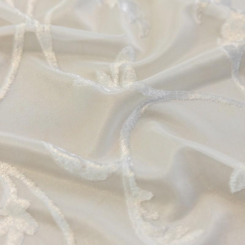 Elegant Jacquard Sheer Curtain Living Room Bedroom Balcony Light Filtering Window Drape Lightweight Decorative Panel