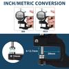 Digital Thickness Gauge 0-12.7mm/0.5" Thickness Gauge with Large LCD Screen Display for Thickness Measurement of Paper