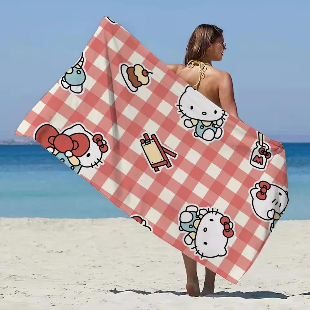 

Hello Kitty Microfiber Towel Trip Quick Dry Towel for Fitness Absorbent Microfiber Sauna Cloth Gym Towels With Designs Fast Home W40*H60(CM)