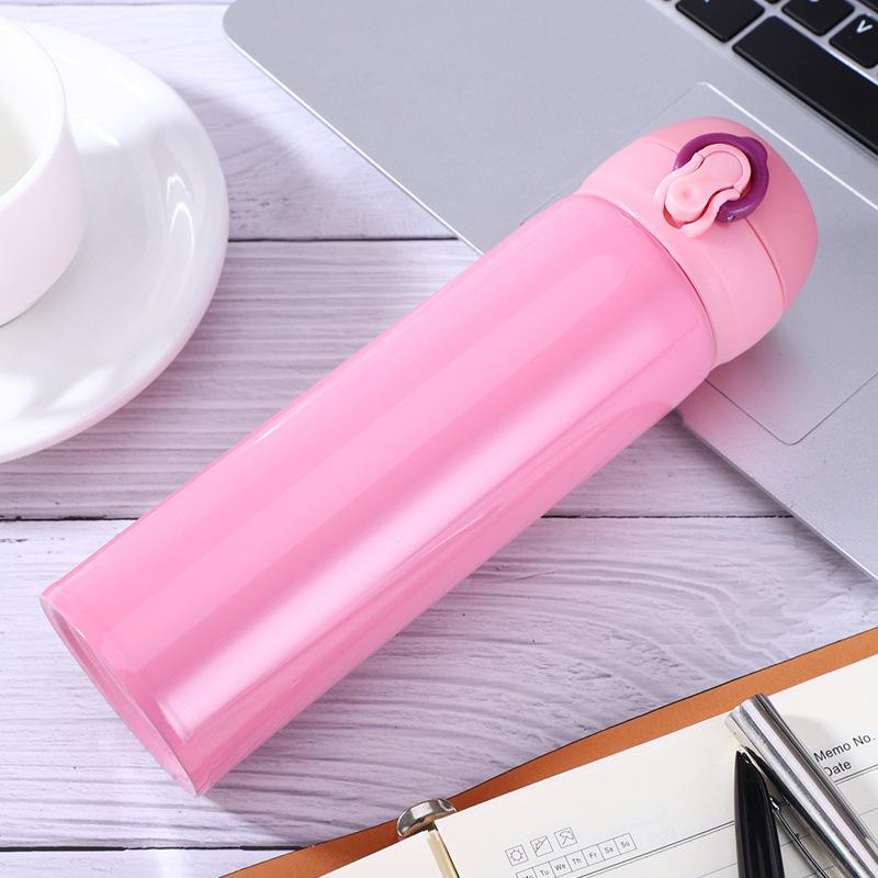 Thermos Cup 500ml Vacuum Flasks Portable Stainless Steel Thermos Cup Water Bottle Travel Tea Mug Office Thermos Cup