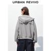 UR Women's Love Zipper Hooded Oversized Coat