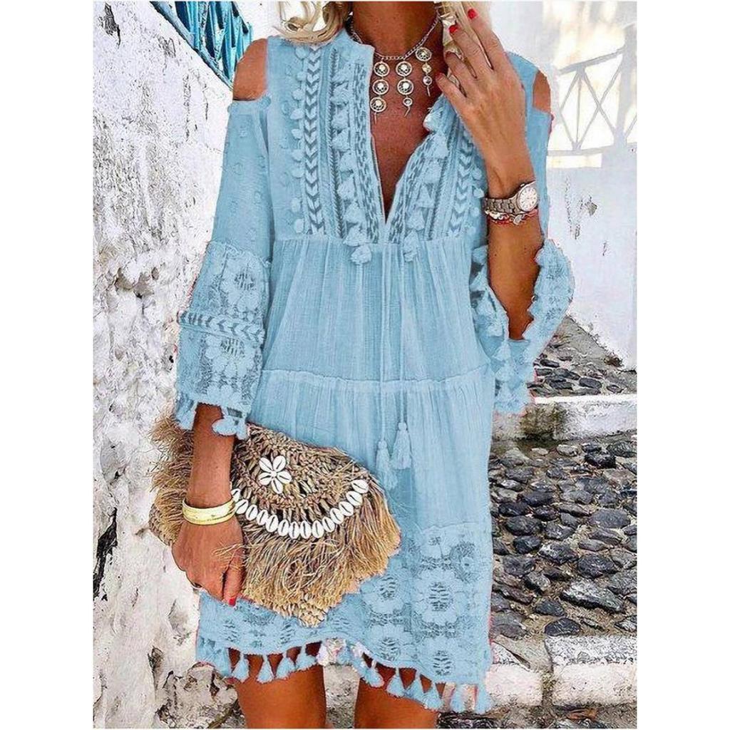 Vestido de Moda Dulce Elegante para Mujer Primavera Verano Nuevo, Vestido Casual Europeo para Damas
