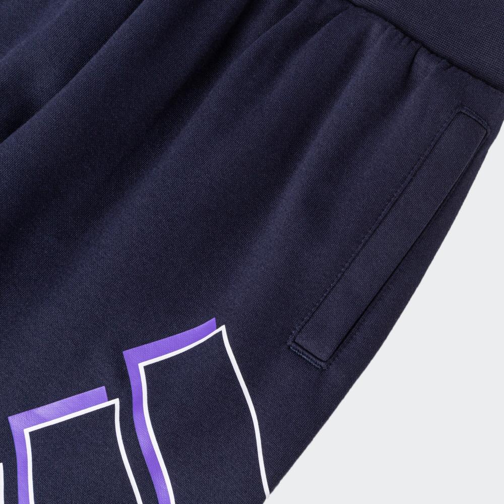 adidas Comfortable Moisture-Wicking Three-Quarter Pants Kids Bottoms Blue HT4917