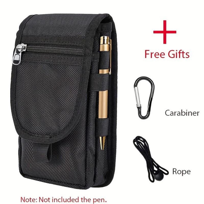 Mobile Phone Bag Casual Waist Bag Pen Insertion Bag Flip Top Mobile Phone Waist Hanging Bag Waist Bag Mobile Phone