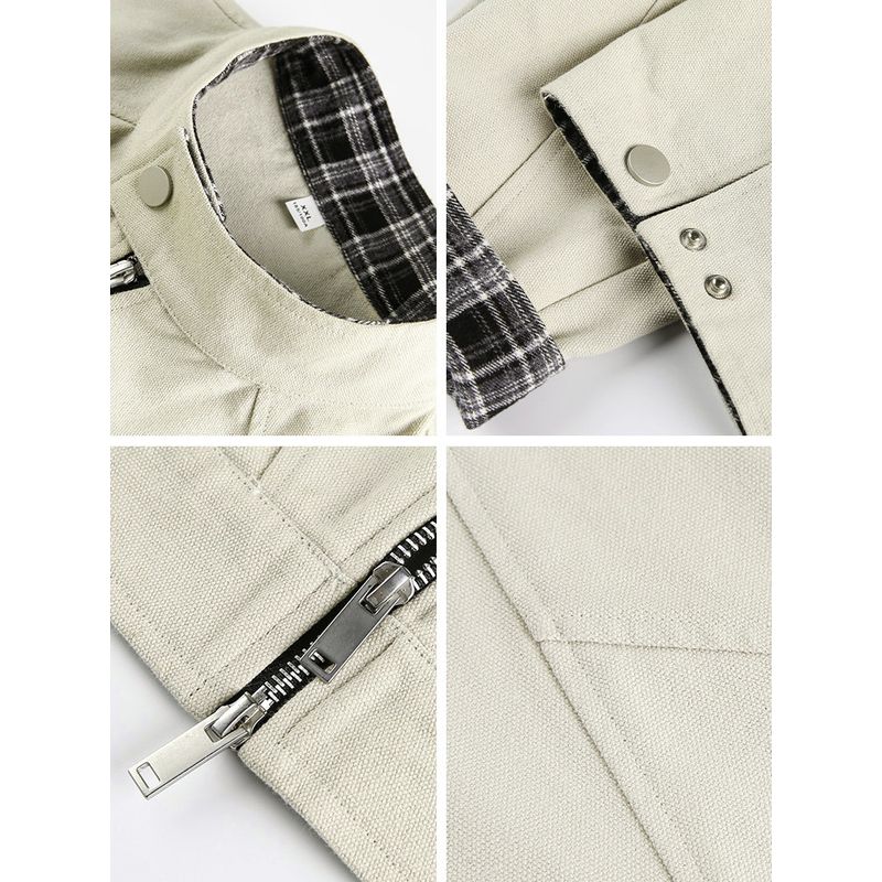 Wassup American Retro Harrington Cleanfit Jacket Trendy Brand Loose Cool Short Business Stand Collar Coat