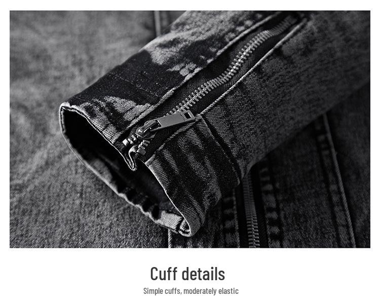 Pánská retro džínová bunda slim fit 2020: Módní podzimní/zimní bavlněné svrchní oblečení v korejském stylu