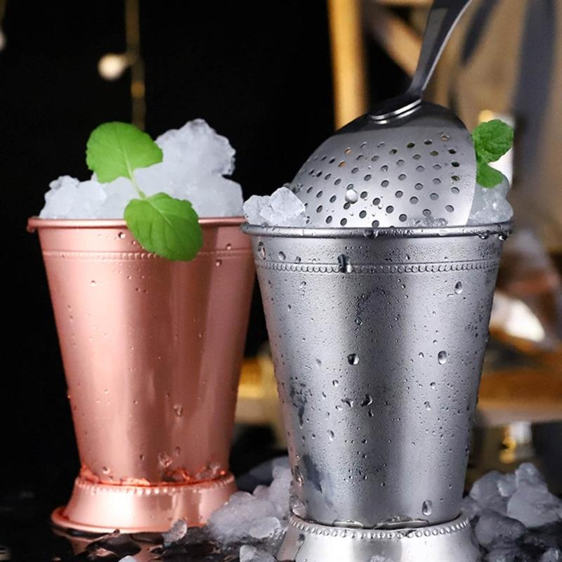 Stainless Steel Moscow Mules Cup Cocktails Cup Tumblers Classic Mints Julep Cups Reusable Metal Glasses for Drinking