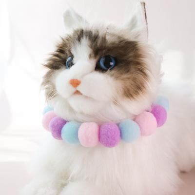 Collar para Mascotas Bolas de Empuje Transpirable Flexible Lindo Corbatas Cachorro Perros Pequeños Collar para Gato para Kitty