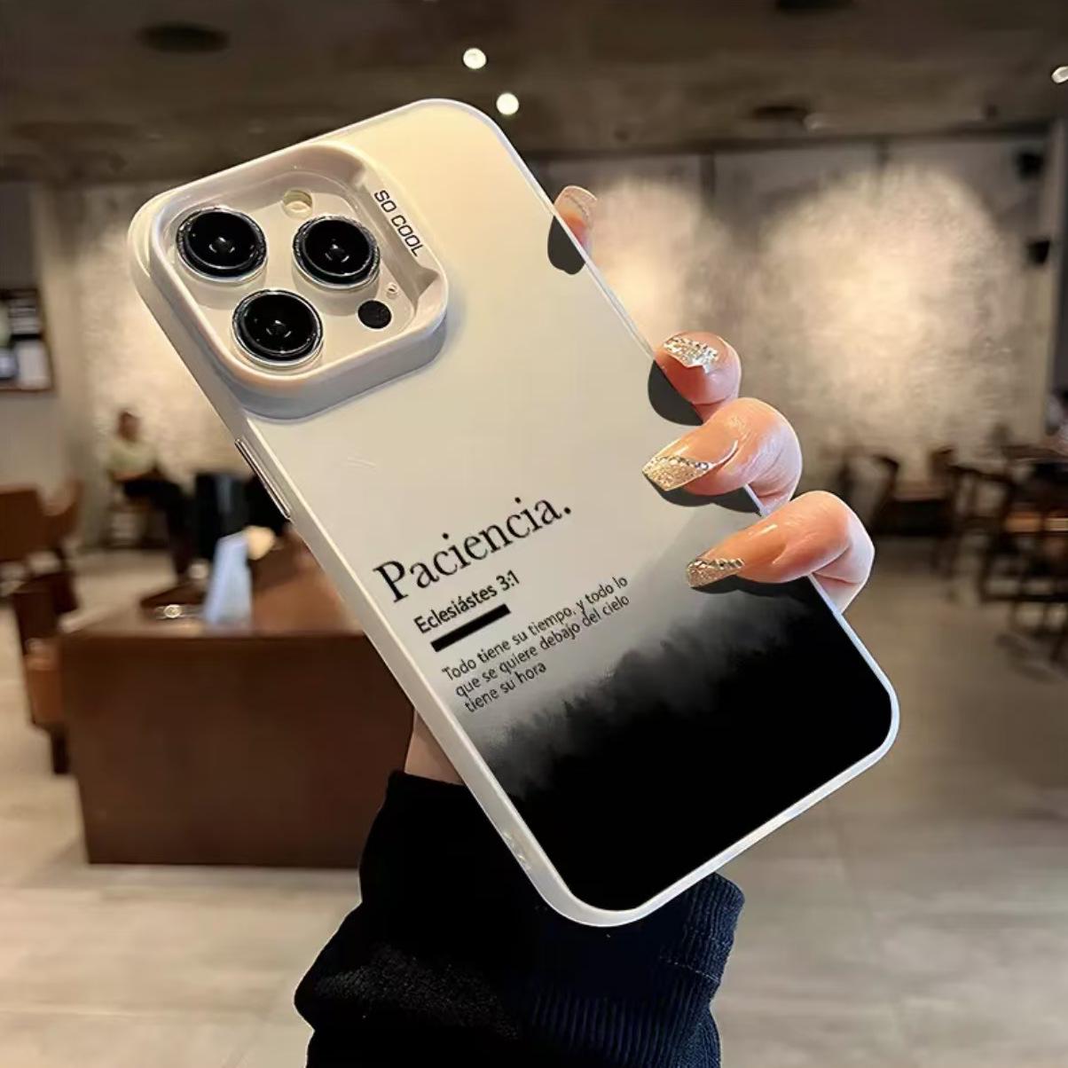 

Silver Shell English Landscape Phone Case for Apple 17/16/15 Pro, 14 Pro Max, 13/12 iPhone 7 Plus