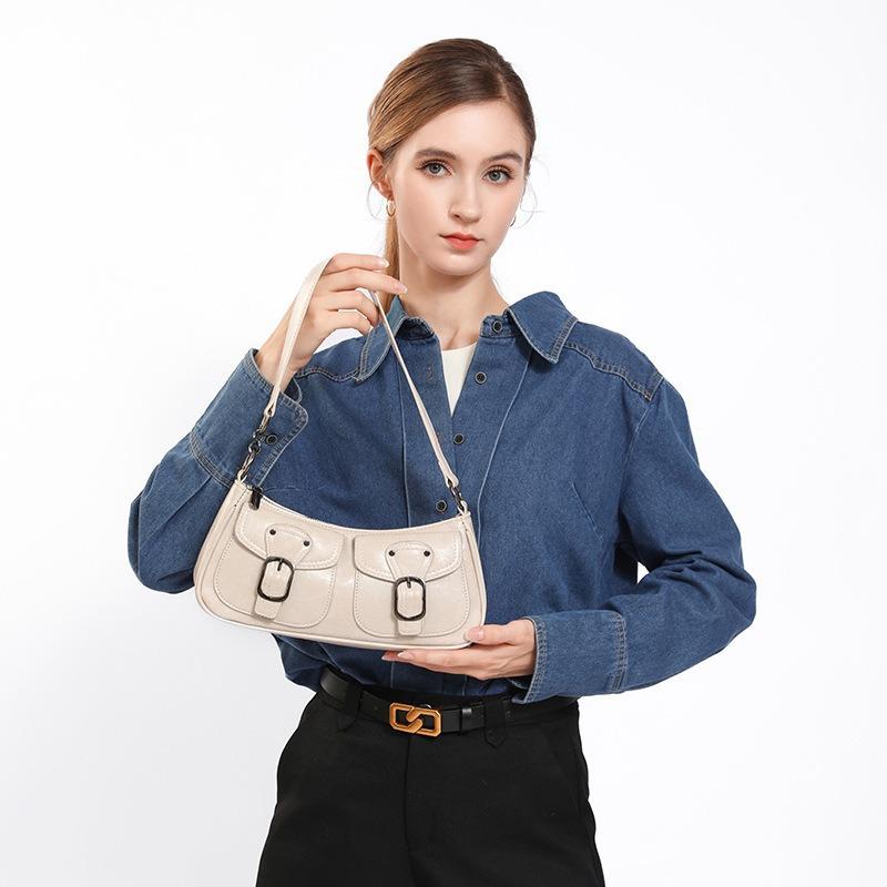 Autumn Winter New Vintage Underarm Bag Women's Fashion Trendy High-Quality Crescent Bag Popular Shoulder