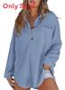 Trendy Waffle Knit Top With Button Closure For Casual Streetwear Women
