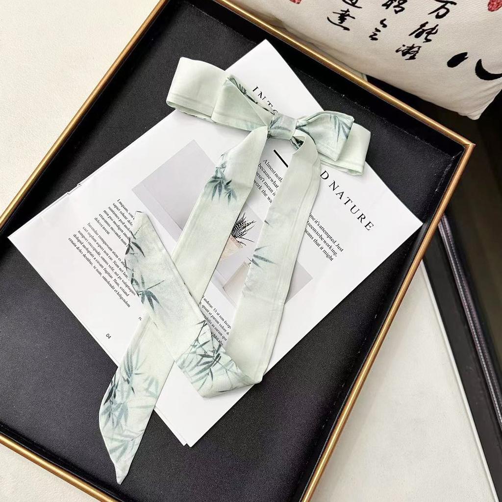 Women Casual Chinese Ink Painting Hair Band Headwear Scarves