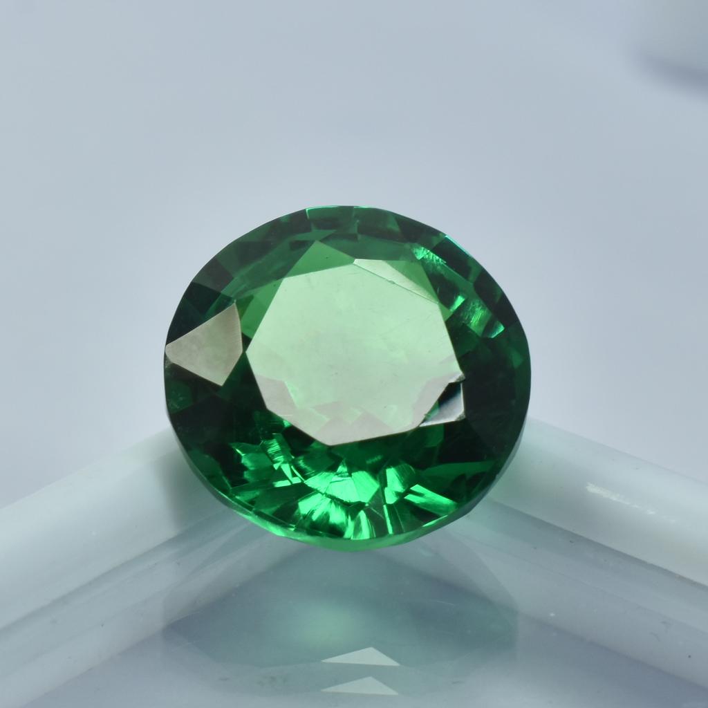 10.60 Ct NATURAL Green Tsavorite Garnet Round Cut   Loose Gemstone