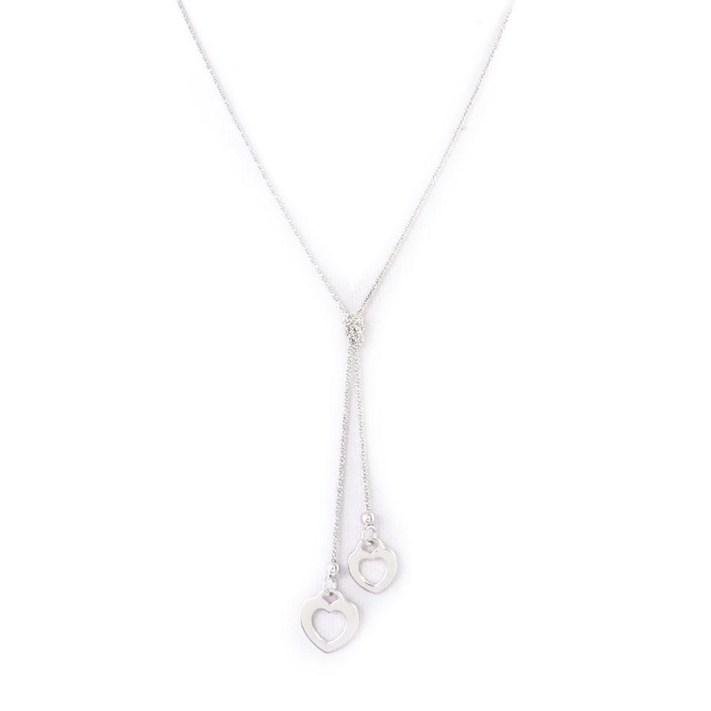 Les Trésors De Lily [L7870] - Silver 'Love' Necklace