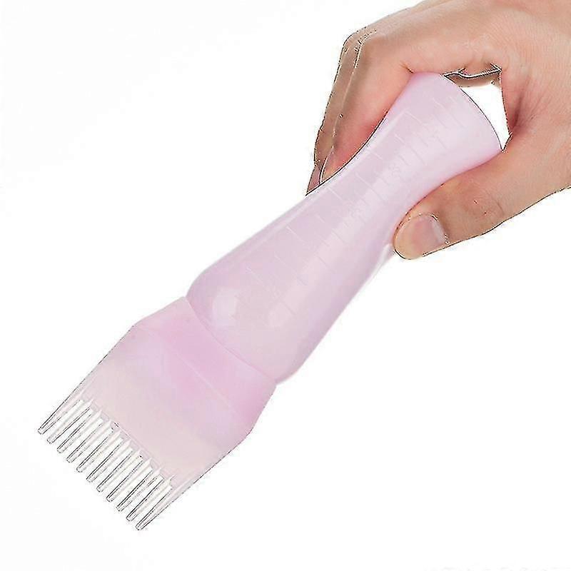 4pcs Hair Dye Comb Applicator Bottles with Graduated Scale for Mess-Free Color Application - Travel-Friendly Set