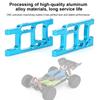 Aluminum Alloy Rear Lower Suspension Arm Upgrade Parts Fits for Wltoys 1 14 144001 RC CarBlue F1250B