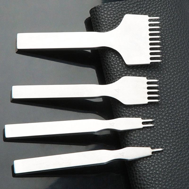 Leather Hole Punch Tool DIY Diamond Lacing Stitching Leather Craft Punch Tool