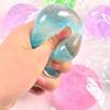 1/4Pcs Transparent Steamed Bun Toy Stress Relief Glitter Powder Dumpling Squeeze Sensory Fidget Toy Slow Rising Stress Ball Dough Ball Hand Toy