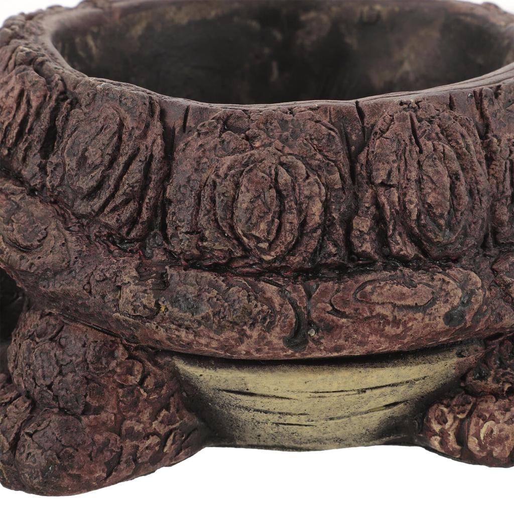 HOMSFOU Turtle Succulent Cartoon Turtle Shape Flower Small Resin Bonsai Plant Desktop Decor for Balcony Planter, Pot, Pot, Home, Office, Garden,